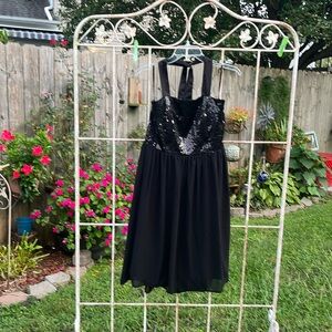 Target limited Edition beautiful black dress., with sequined top, size 10, NWOT